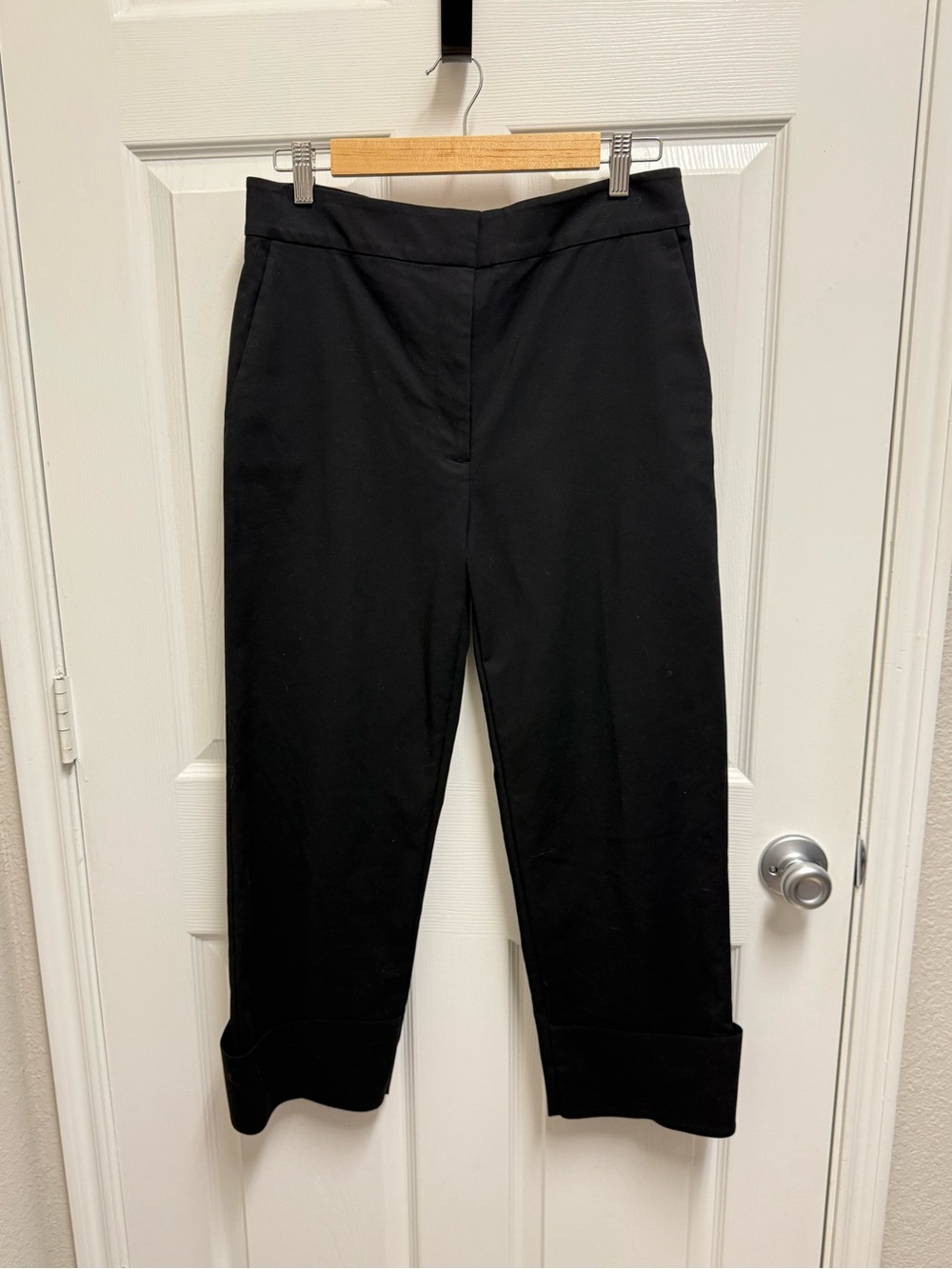 COS Black Cropped Cuffed Pants